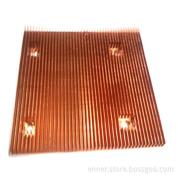 CPU/GPU/IC Copper Heatsink in Extruded Process, OEM Services are Provided